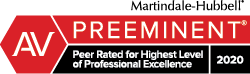 AV Preeminent Peer Rated for Highest Level of Professional Excellence